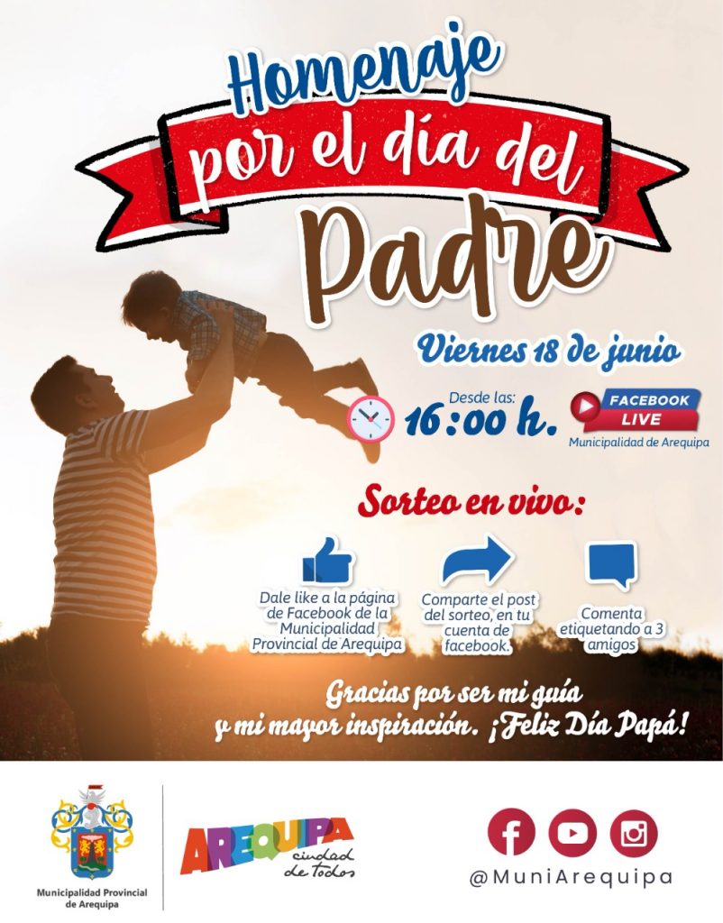 Se emitirá programación virtual en conmemoración al día del padre. |  MUNICIPALIDAD PROVINCIAL DE AREQUIPA