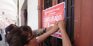 Clausura de locales.