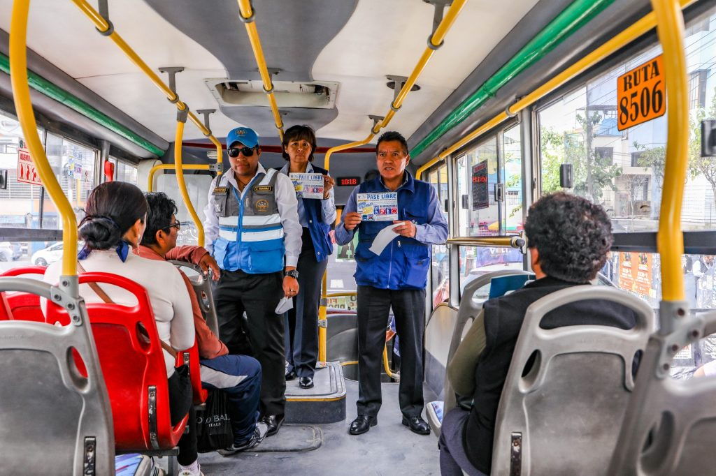 Se realizó sensibilización sobre el pase libre en transporte público para personas con discapacidad