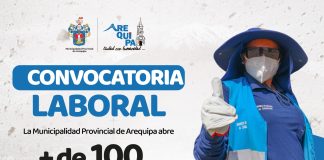 Municipalidad de Arequipa ofrece más de 100 puestos de trabajo en el área de Limpieza Pública