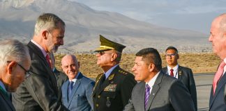 El Rey de España ya está en Arequipa para inaugurar el Congreso de la Lengua Española