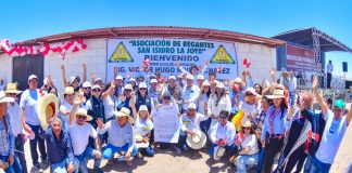 Regantes de San Isidro en La Joya inician camino al saneamiento físico legal
