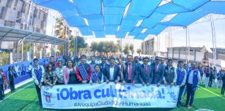 MUNICIPALIDAD DE AREQUIPA ENTREGA MODERNA INFRAESTRUCTURA DEPORTIVA EN COLEGIO SAN JUAN BAUTISTA DE LA SALLE