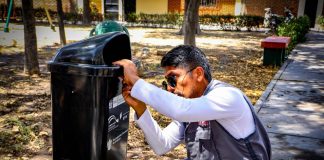 INSTALAN PAPELERAS EN 35 PARQUES DEL CERCADO DE AREQUIPA