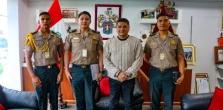 VISITA DE CORTESÍA DE DELEGACIÓN DE ESCUELA DE SUBOFICIALES DE LA POLICÍA NACIONAL DEL PERÚ