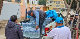 MUNICIPALIDAD DE AREQUIPA ENTREGÓ AGUA A MÁS DE 150 FAMILIAS AFECTADAS
