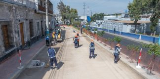 ANTES DEL PRÓXIMO FIN DE SEMANA CULMINARÁN TRABAJOS DE MEJORAMIENTO VIAL EN LA AVENIDA JUAN DE LA TORRE