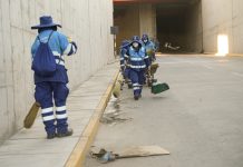 MPA realizó operativo de limpieza integral en la avenida Bicentenario