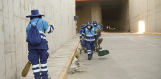 MPA realizó operativo de limpieza integral en la avenida Bicentenario