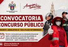 TERCERA CONVOCATORIA PARA LA CONTRATACIÓN DE PERSONAL SUJETO A MODALIDAD POR INCREMENTO DE ACTIVIDAD EN AMPARO DEL DECRETO LEGISLATIVO N° 728 A PLAZO DETERMINADO