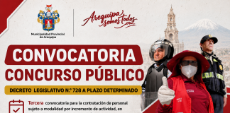 TERCERA CONVOCATORIA PARA LA CONTRATACIÓN DE PERSONAL SUJETO A MODALIDAD POR INCREMENTO DE ACTIVIDAD EN AMPARO DEL DECRETO LEGISLATIVO N° 728 A PLAZO DETERMINADO